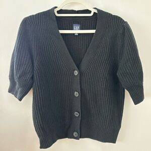Gap Black Short Sleeve Cardigan